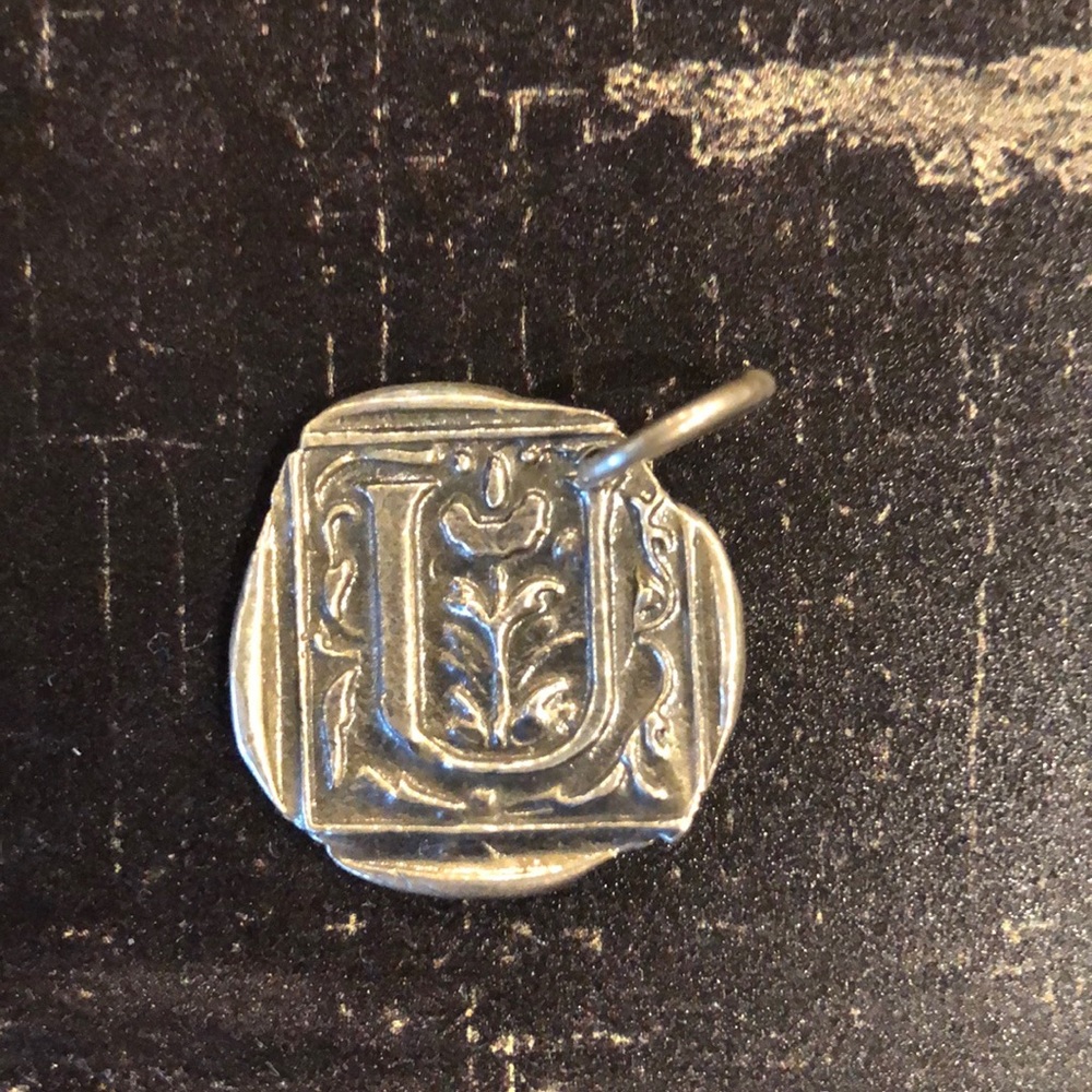 Letter “U” Century Insignia Charm Waxing Poetic